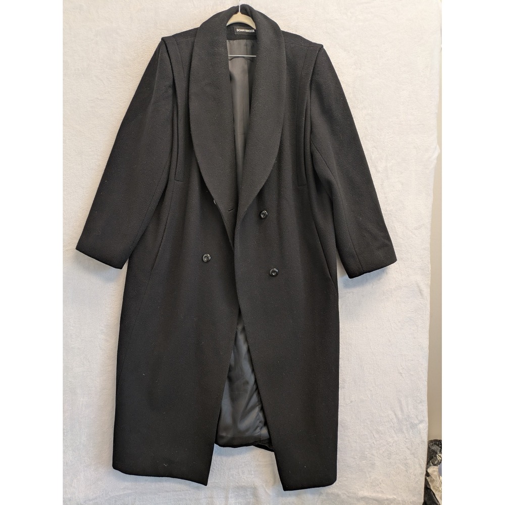 Donny Brook Vintage Wool Coat Women's Size 14/16 Classic Double Breasted